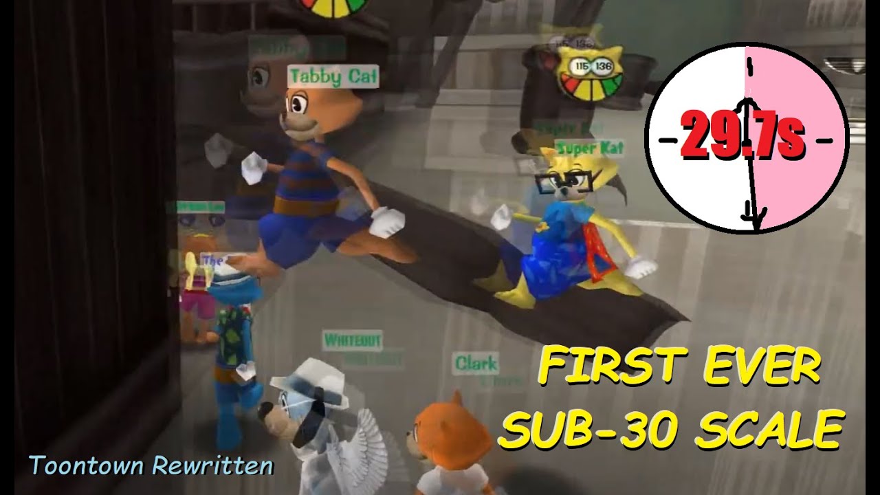 Toontown Rewritten - First Ever Sub 30s Scale Round - 29.7s