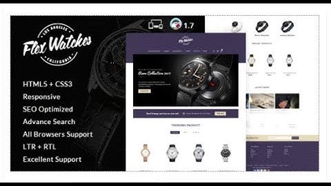 Flex Watches - Responsive Prestashop Theme | Themeforest Download