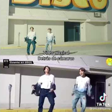 Dynamite video musical vs detras de camaras 😂