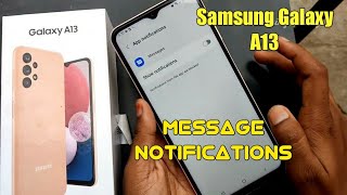 Samsung Galaxy A13 Message Notification settings screenshot 4