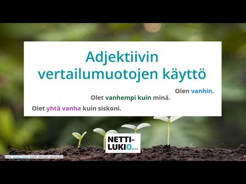 Video: Onko erilainen adjektiivi?