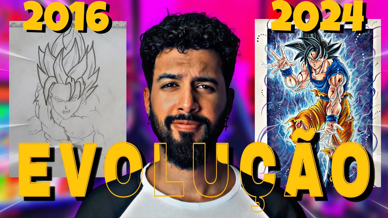 Minha Evolução no Desenho! 2016 x 2024