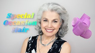 HOW I USE HAIR ROLLERS FOR BIG SEXY HAIR  – Special occasion hairstyle for mature women