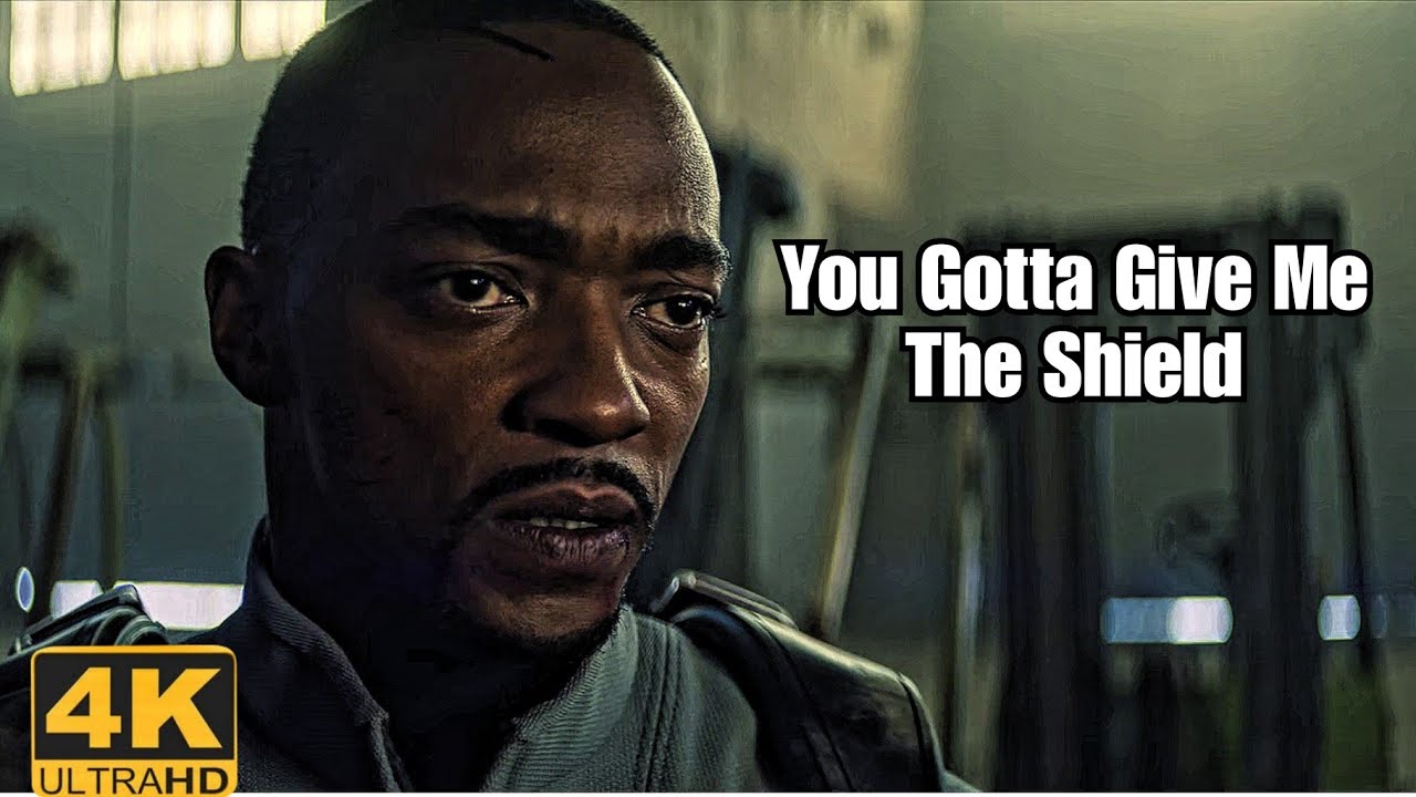 Sam (Falcon) Wants The Shield Back [4K] | Falcon and Winter Soldier 1x05