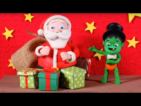 Santa Appears Like Magic! ★ Stop Motion Cartoons