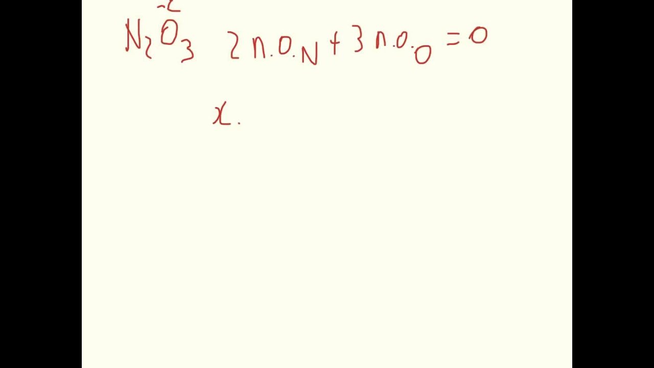 Calcolo dei numeri di ossidazione YouTube Calcolo dei numeri di ossidazione YouTube