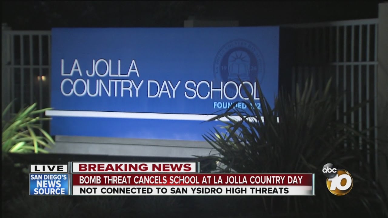 La Jolla Country Day School closed Wednesday due to bomb threat