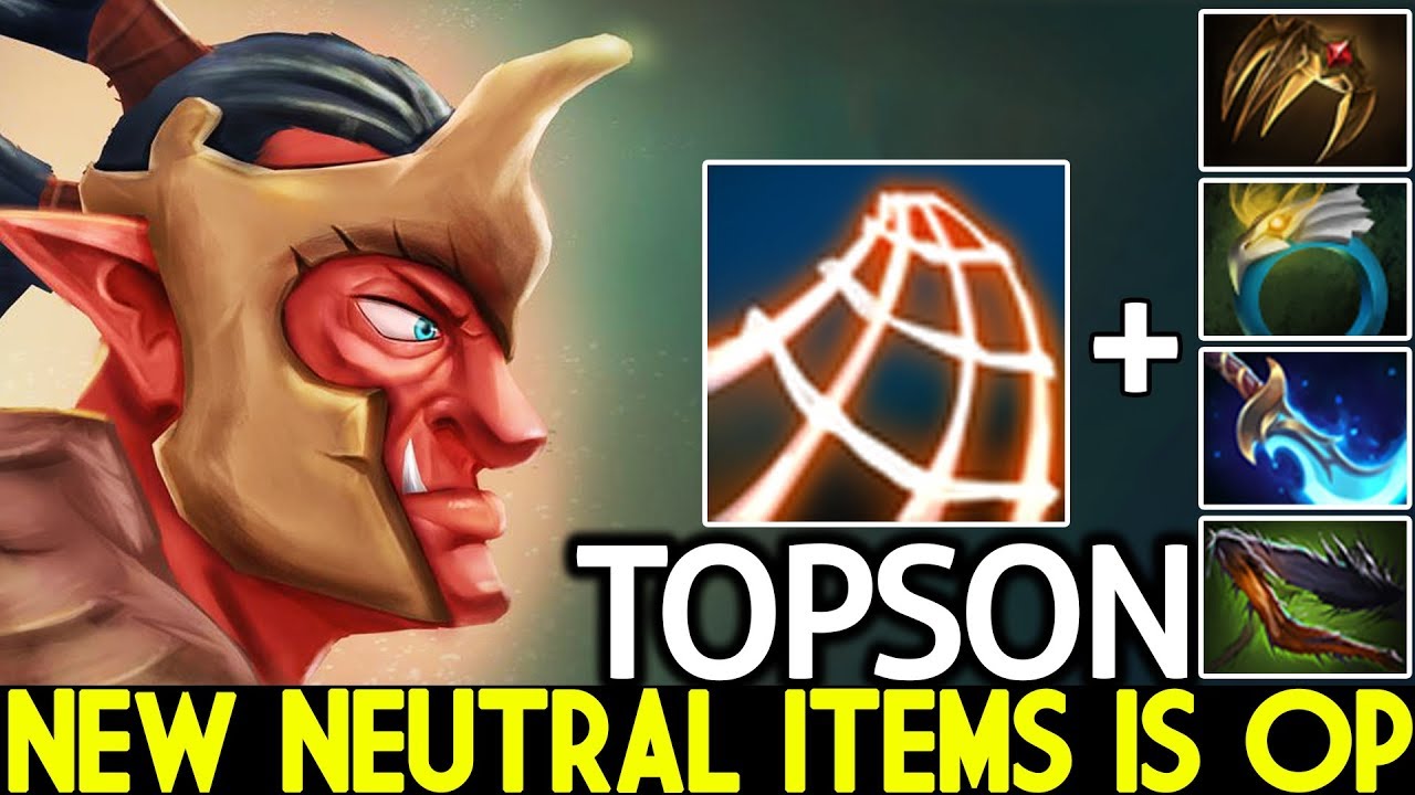 TOPSON [Troll Warlord] New Neutral Items is OP Imba Raid Boss 7.23 Dota 2