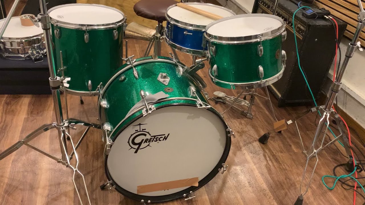 グレッチ50sドラムセット紹介】【Gretsch drum 50s】【パイステ