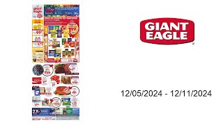 Giant Eagle Weekly Ad - 12/05/2024 - 12/11/2024