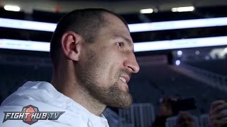 Sergey Kovalev 's immediate reaction to controversial decision loss to Andre Ward