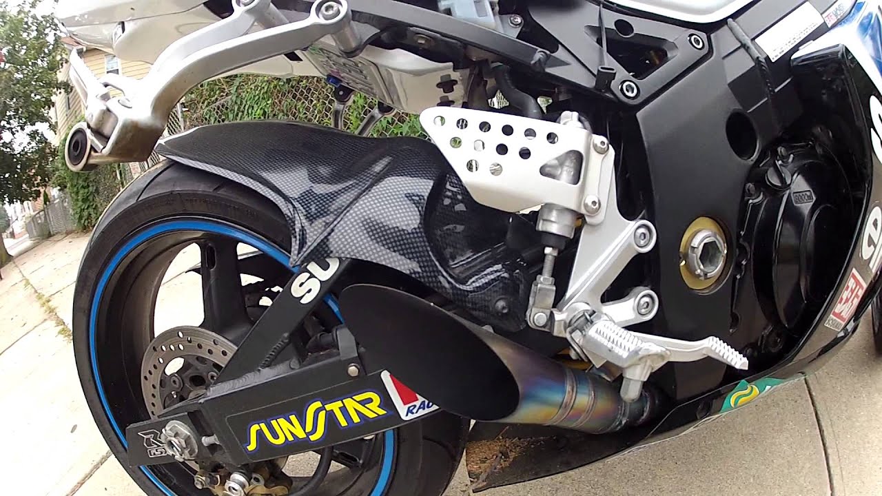 04 GSXR 1000 MAT MLADIN EDITION RACE FIT GROWLER EXHAUST, TITANIUM