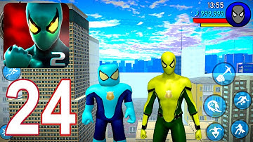 Power Spider Superhero Rope Hero 2 - Gameplay Walkthrough Part 24 (iOS,Android)