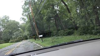 Schank Road in Holmdel NJ After Hurricane Irene