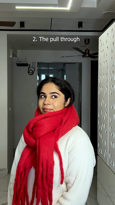 Red scarf for winter🧣. #scarf #ootd  #fashionstyle  #shoppingvlog #wintercollection