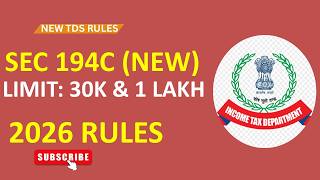 Mastering the New TDS Rules 2026 Page No 1 to 12 194C Contractor Payments