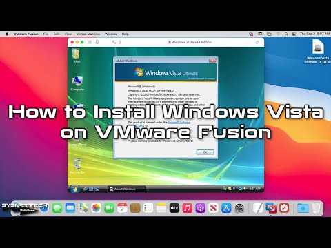 How to Install Windows Vista on VMware Fusion 12 in Mac/macOS | SYSNETTECH Solutions