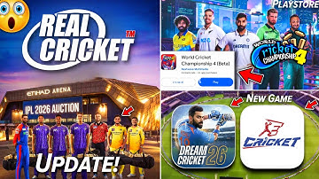 Real Cricket Auction Update 😳 WCC4 PlayStore Beta | Dream Cricket 26 finally, E Cricket Beta Apk