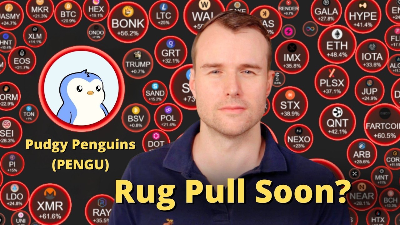 Smart Money SELLS Pudgy Penguins 💀 Pengu Crypto Meme Token Analysis