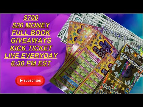 $700 in Michigan Lottery Tickets! $20 MONEY Full Book!