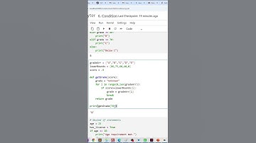 Using If and Loop for getting grade from numeric score | Python If #shorts