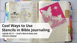 Bible Journaling With Stencils