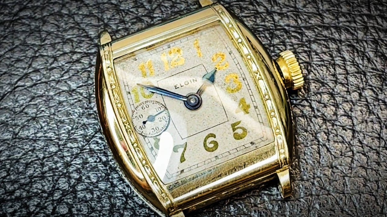 Elgin Trench Watch - Art Deco Style - Sub Second At 9 O'Clock - Repair & Service