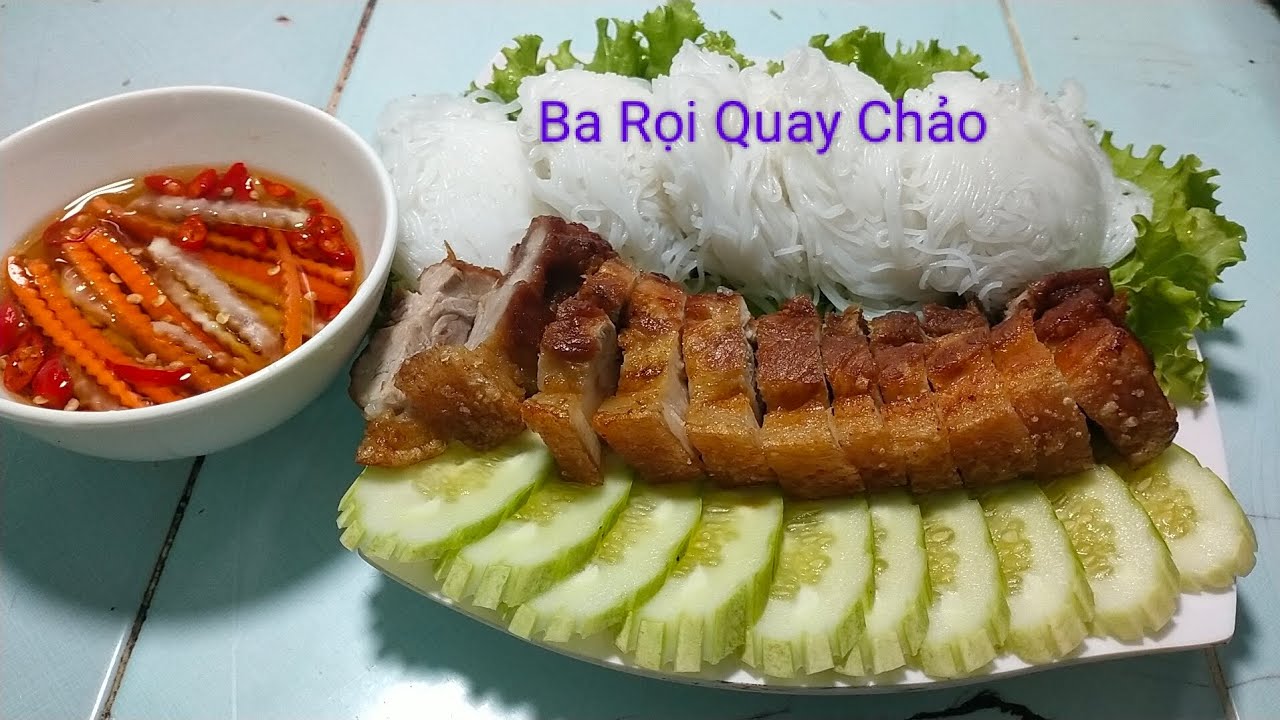 BA RỌI QUAY CHẢO:chia sẻ cách chiên ba rọi giòn tan ngon dễ làm# ...