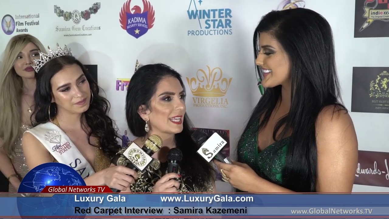 Samira Kazemeni interviewed by Lea on Luxury Gala red carpet