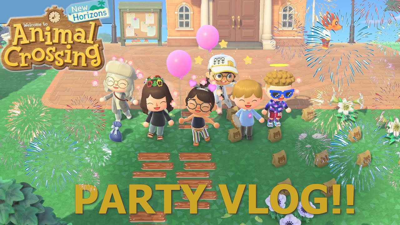 ACNH Vlog Island Party! (Let's Play 2) YouTube