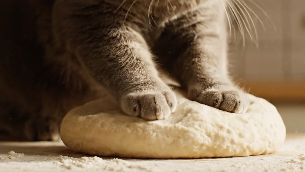 Cats making bread & biscuits ASMR | Cat Bakery