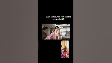 Sourabh Joshi wife face 👀