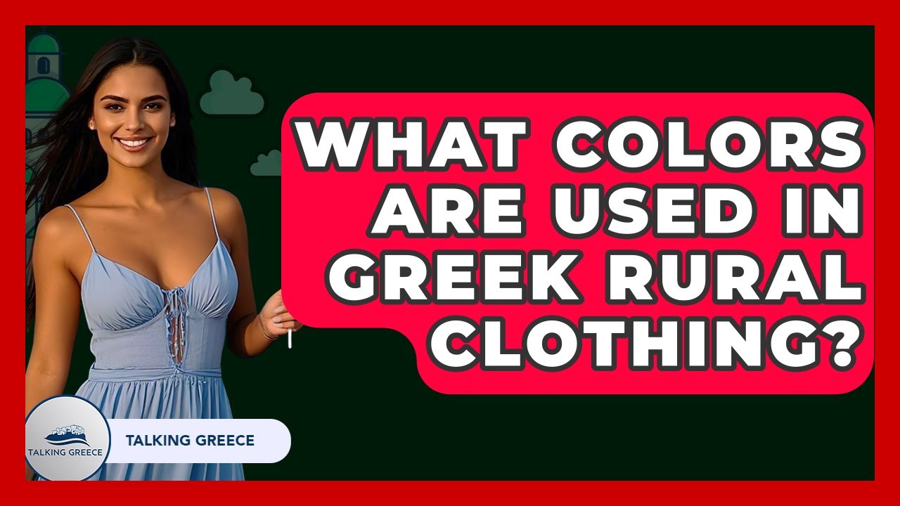 What Colors Are Used In Greek Rural Clothing? - Talking Greece