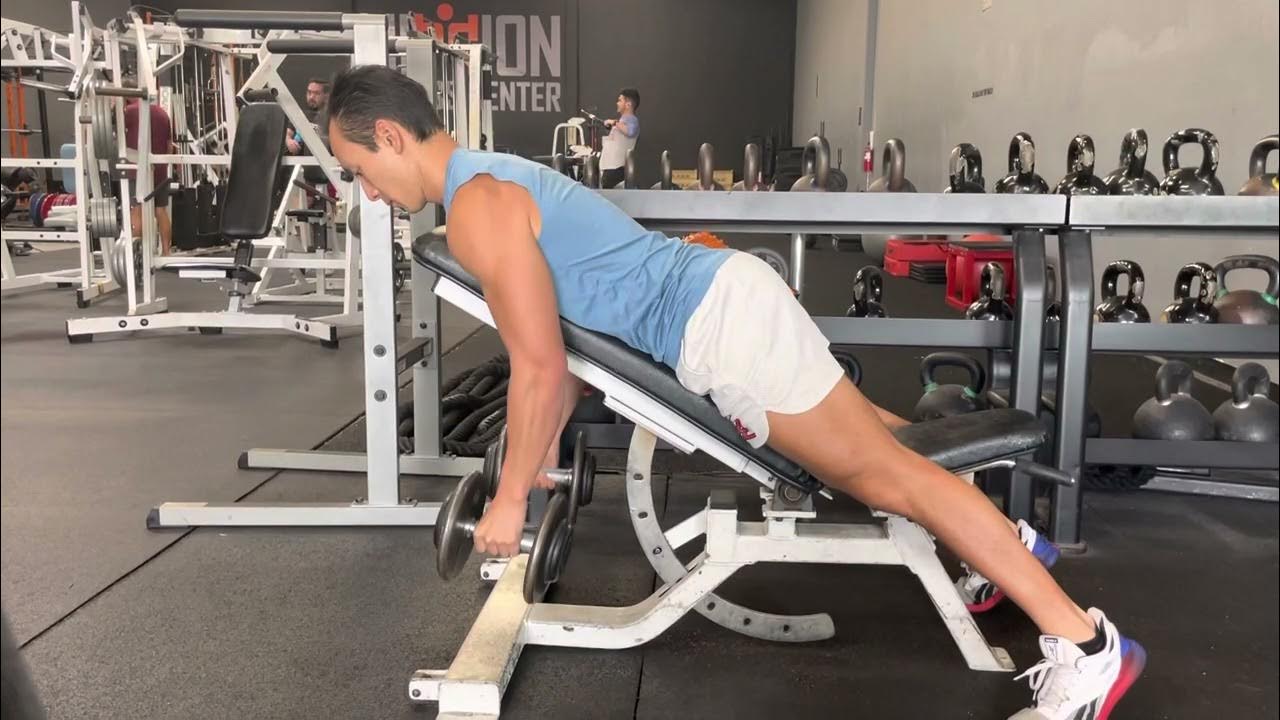 Chest Supported Dumbbell Row YouTube
