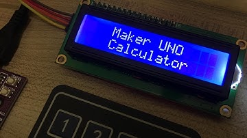 Calculator using I2C LCD and 4x4 Keypad on #arduino