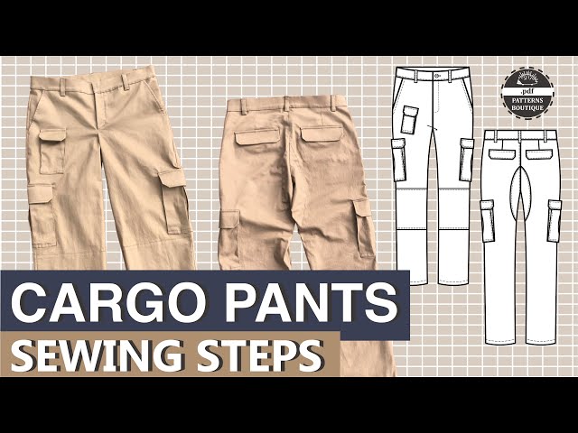 Sewing Pattern: Cargo Pants for Women | Sewing Project Idea for Clothes |  Trousers pattern, Pants pattern, Pants pattern free