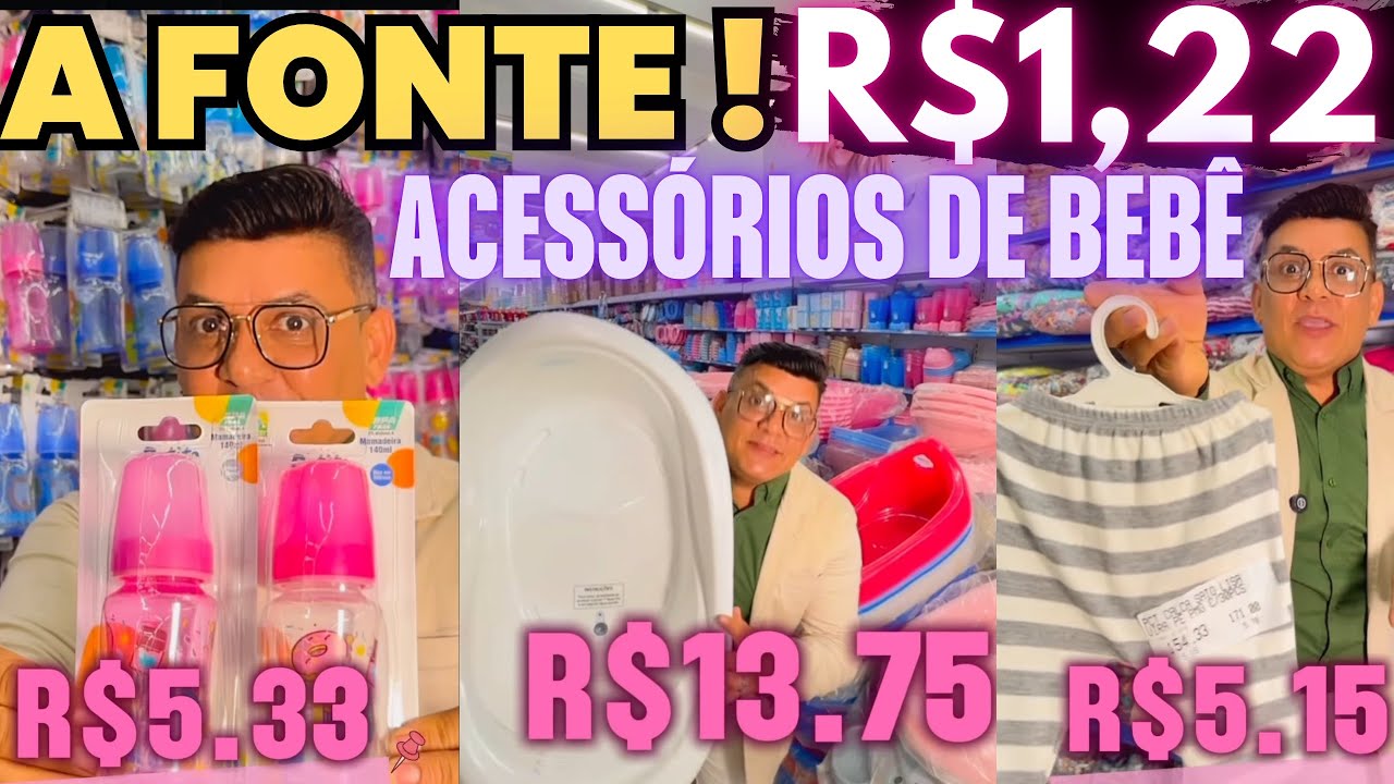 ACHEI NO BRÁS- $1,22 DISTRIBUIDORA DE ENXOVAL NO GERAL DO BEBÊ ATÉ O 12 MELHOR PREÇO A 30  ANOS