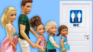 Barbie Ve Ailesi Bölüm 112 - Tuvalet Sırası - Çizgi Film Tadında Barbie Oyunları