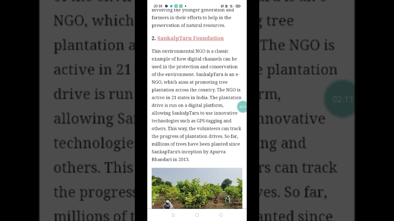 NGO's working for Environment Protection