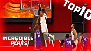 NBA 2K Mobile Top 10 INCREDIBLE PLAYS of the week #1- Contact Dunks, Clutch Shots & More!!!