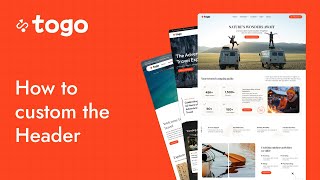 Customize Header in Togo Theme screenshot 5