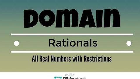 How to find the domain of Rationals.  All real numbers with restrictions