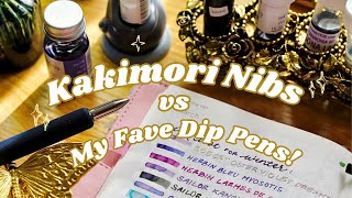 Kakimori Nibs vs My Fave Dip Pens - Review & Test Stationery Supplies w/ me!