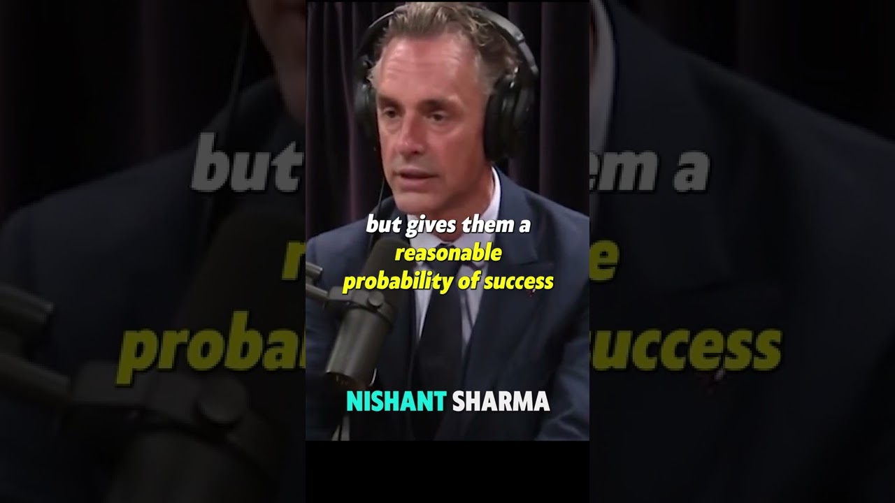 AIM LOW - The COUNTERINTUITIVE ADVICE that actually WORKS 👦🏻 l Jordan Peterson Advice #Shorts