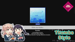 [Bandori - Roselia ] Kimi no Kioku - Easy (Lyrics + Thumbs Style Gameplay)