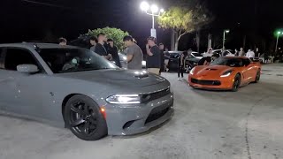 Hellcat CAI vs C7 Stingray Exhaust 2 40 Roll Races