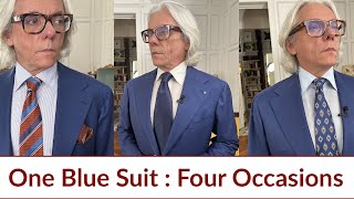One Suit, Four Occasions The Extreme Versatility Of The Blue Suit