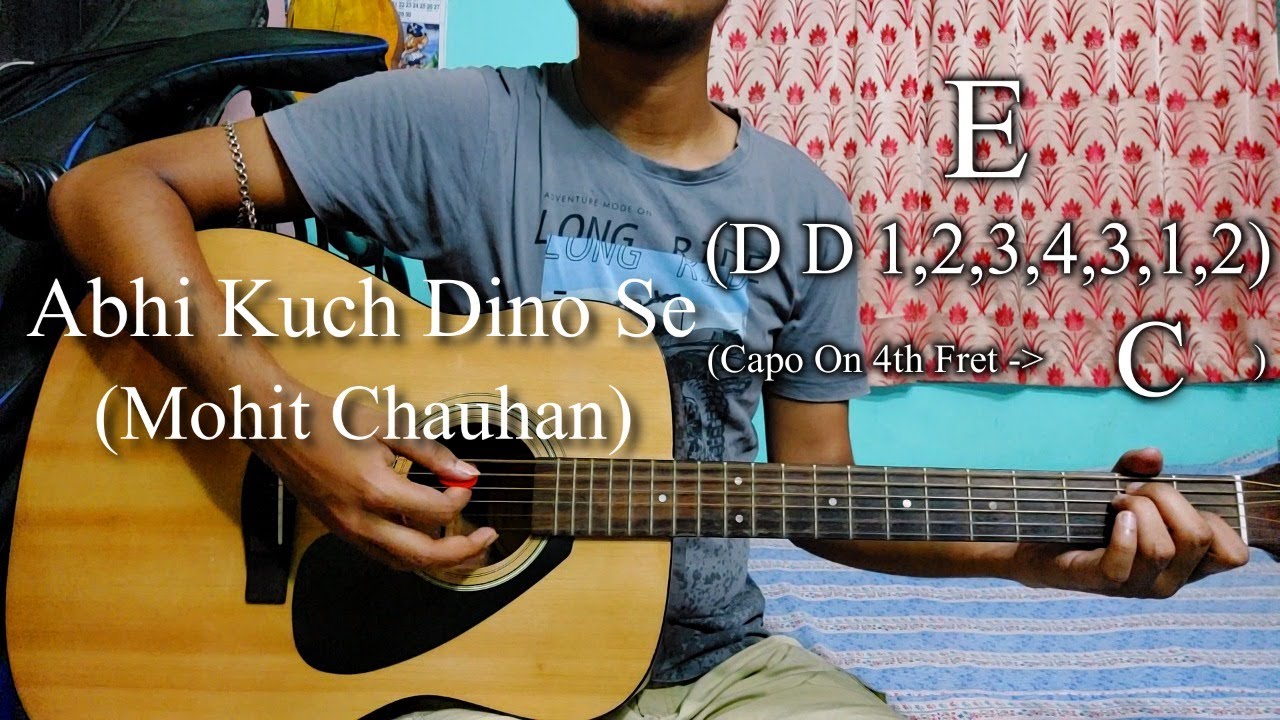 Abhi Kuch Dino Se  Mohit Chauhan  Easy Guitar Chords LessonCover Strumming Pattern Progressions