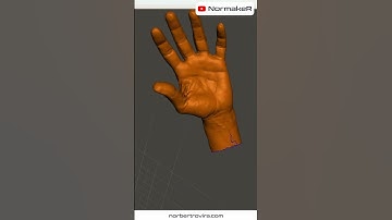 Suavizando y reparando un escaneo en 3D de una mano #escaner3d #meshmixer