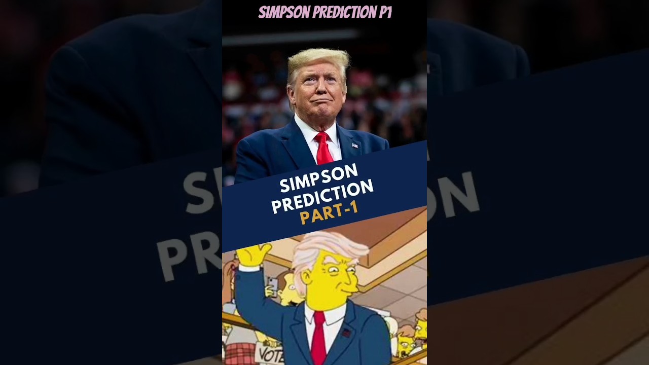 Outline Video P1 Simpson Prediction: Donald Trump becoming President.. #simpsons #shorts